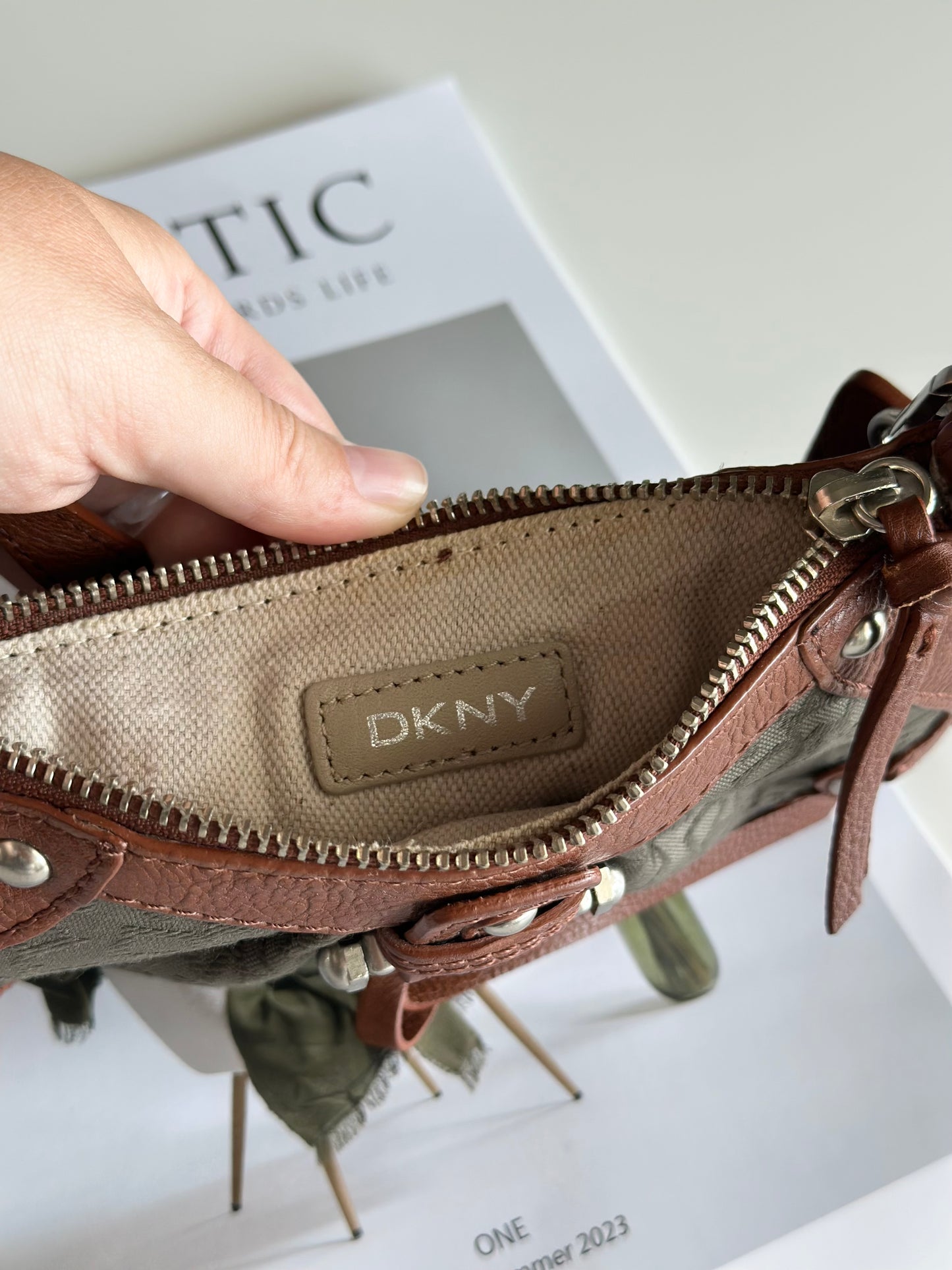 Vintage mini DKNY statement bag