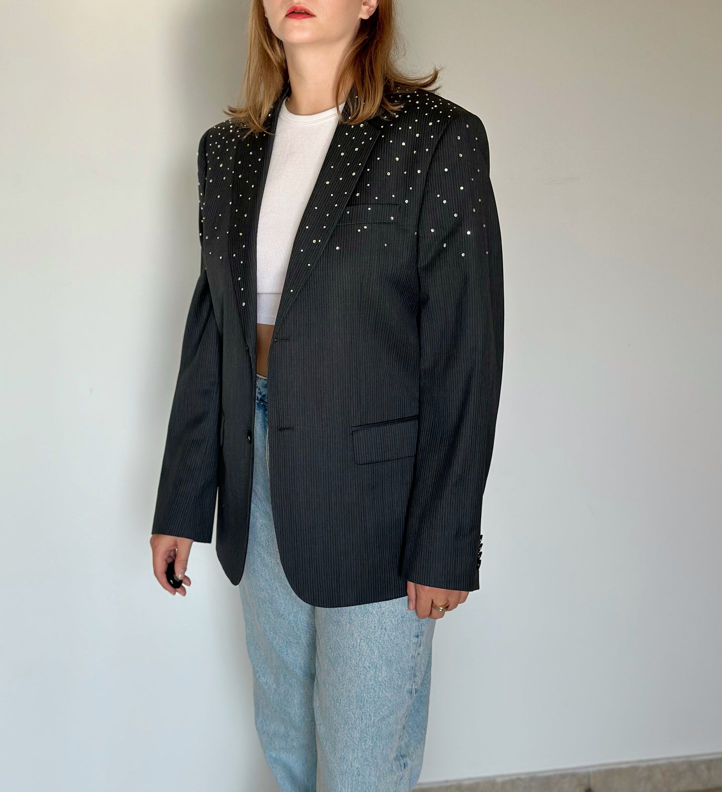 Vintage blazer with rhinestones ✨