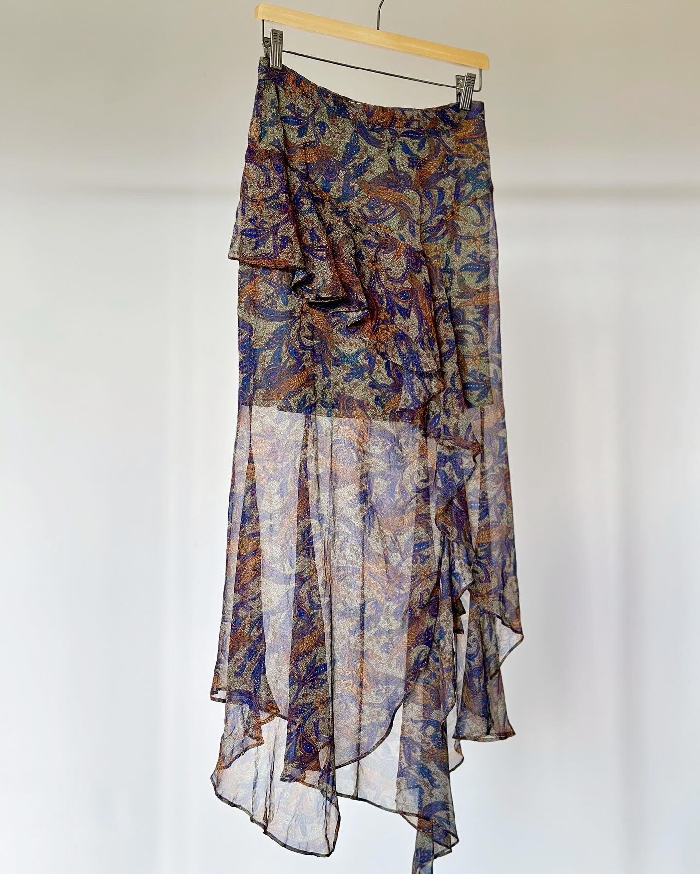 Gorgeous romantic silk skirt by Veronica Beard