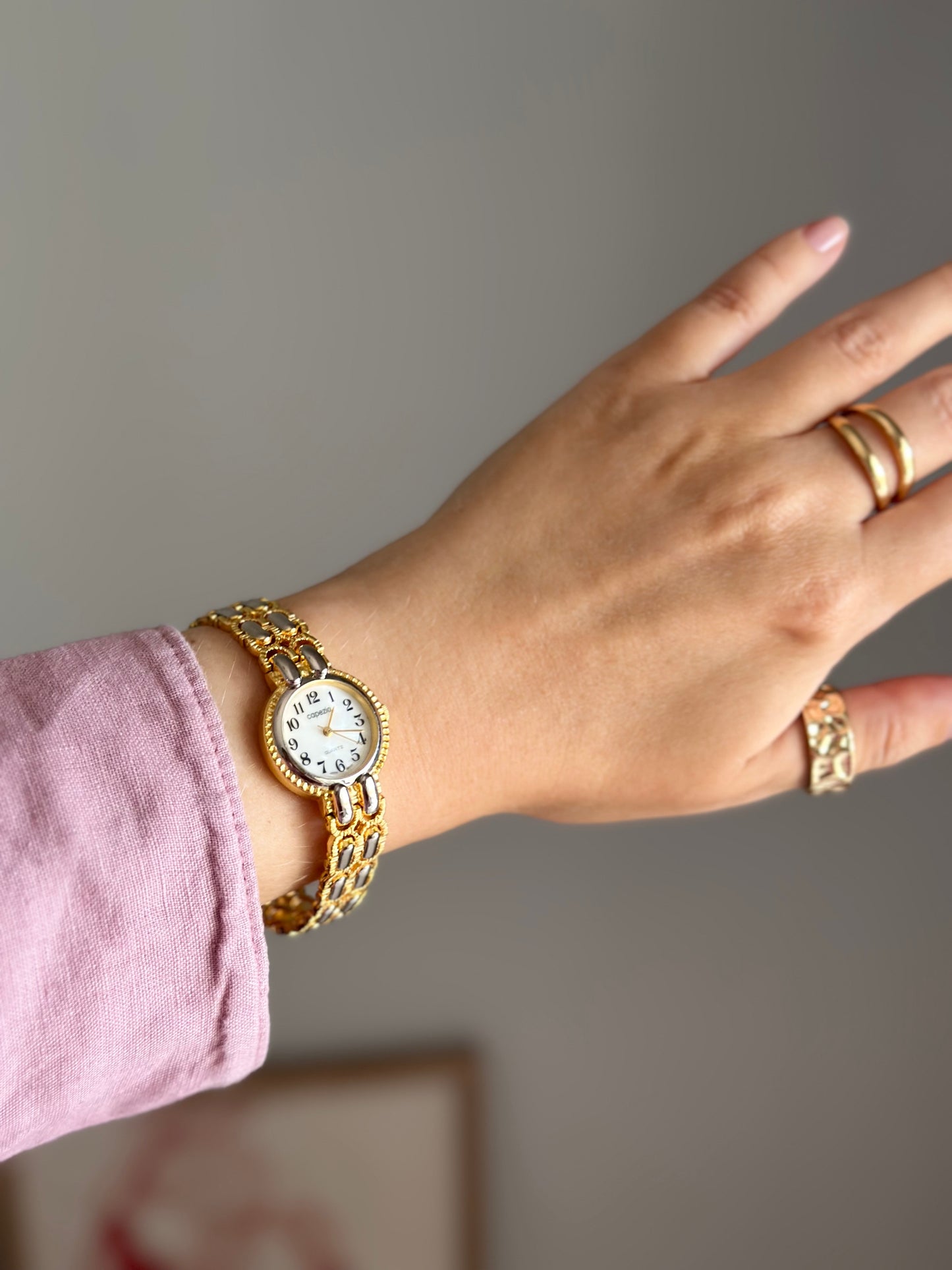 Vintage two-tone watch Capezio