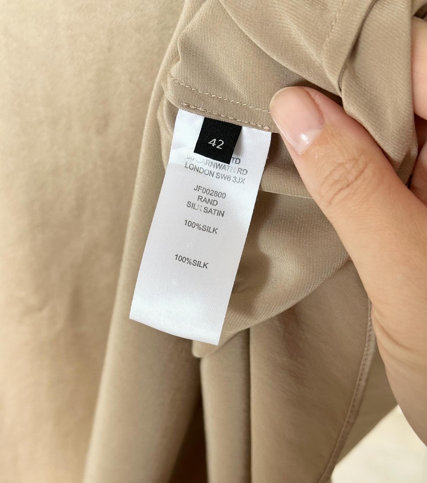 Incredible 100% silk satin blouse by Joseph