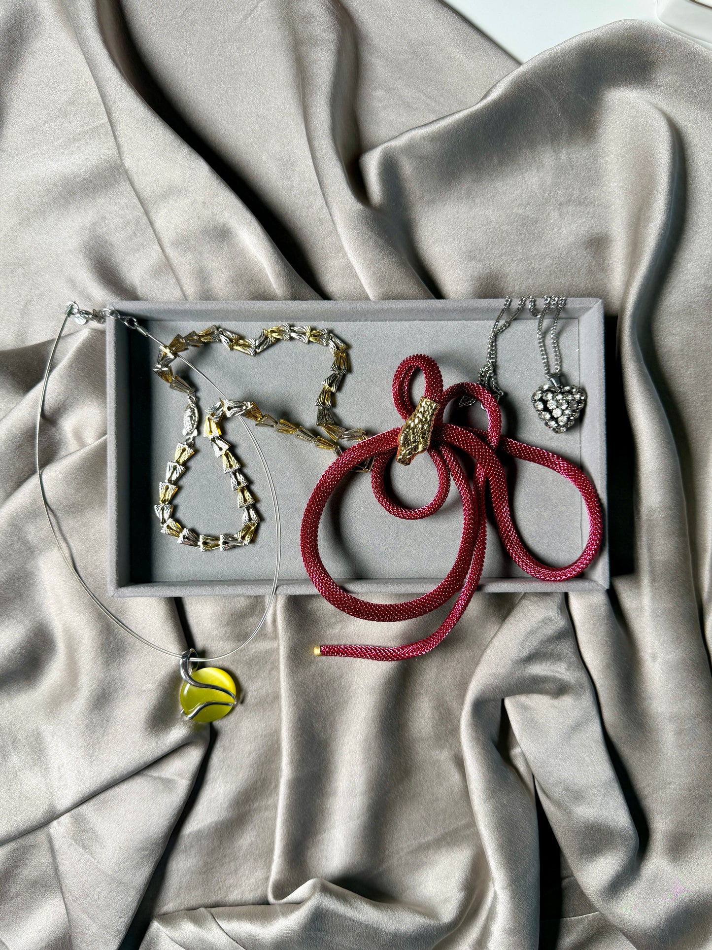 Striking vintage snake belt/necklace