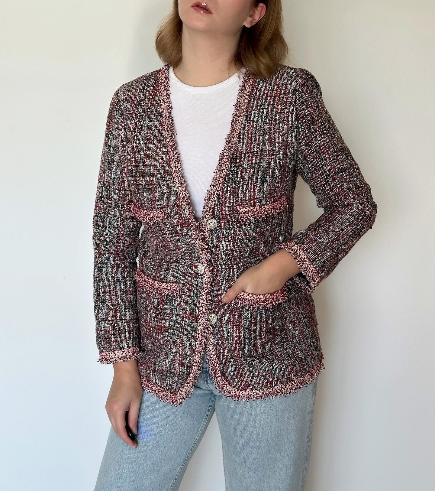 Beautiful vintage melange tweed jacket