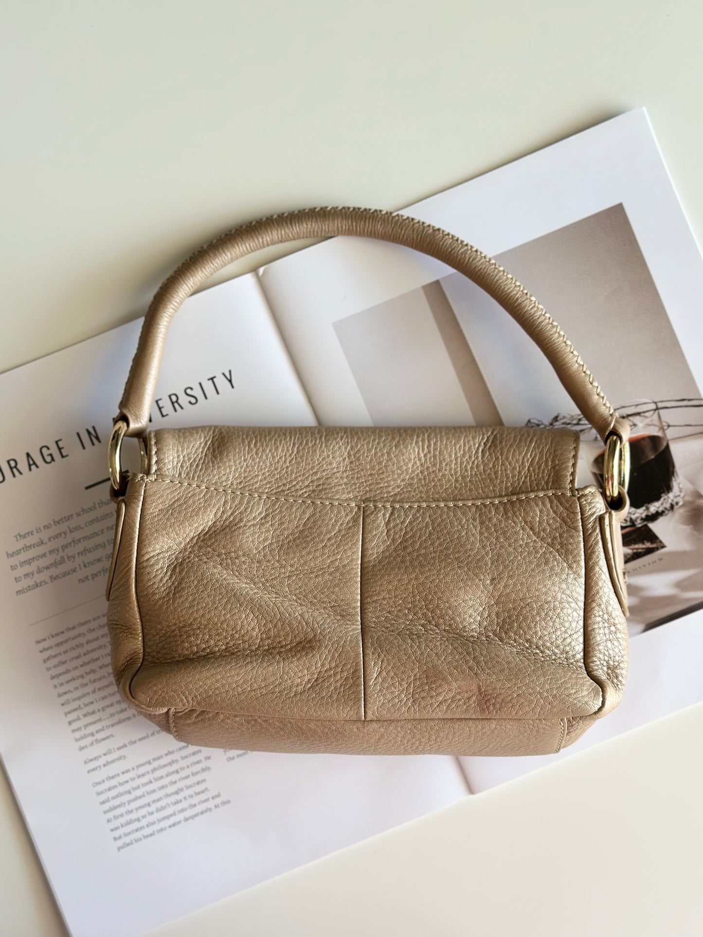 Chic mini leather bag from British designer Jasper Conran