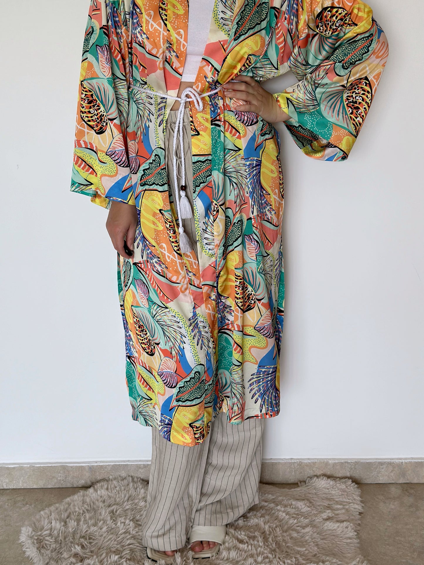 Lovely dressing satin gown/cape
