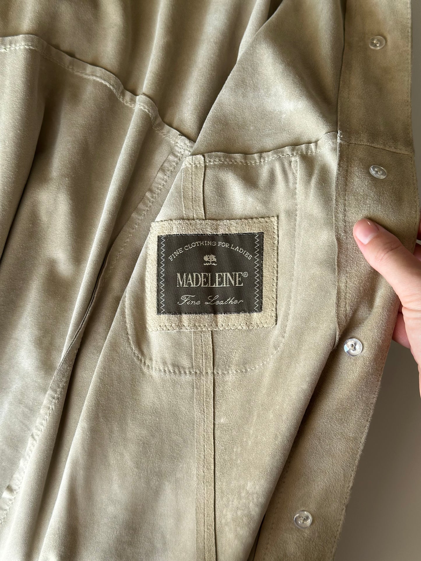 Vintage soft suede shirt by Madeleine