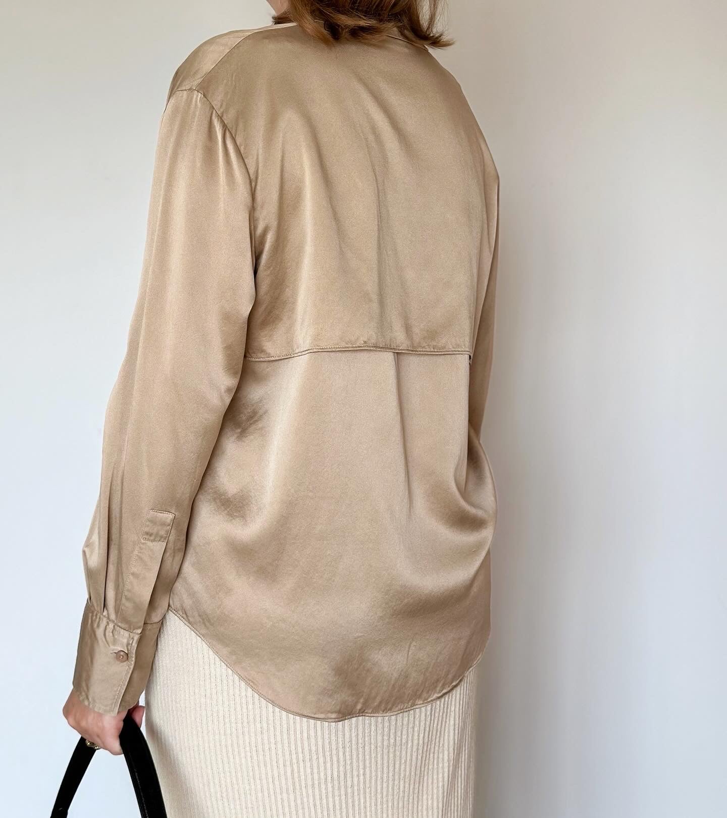Incredible 100% silk satin blouse by Joseph