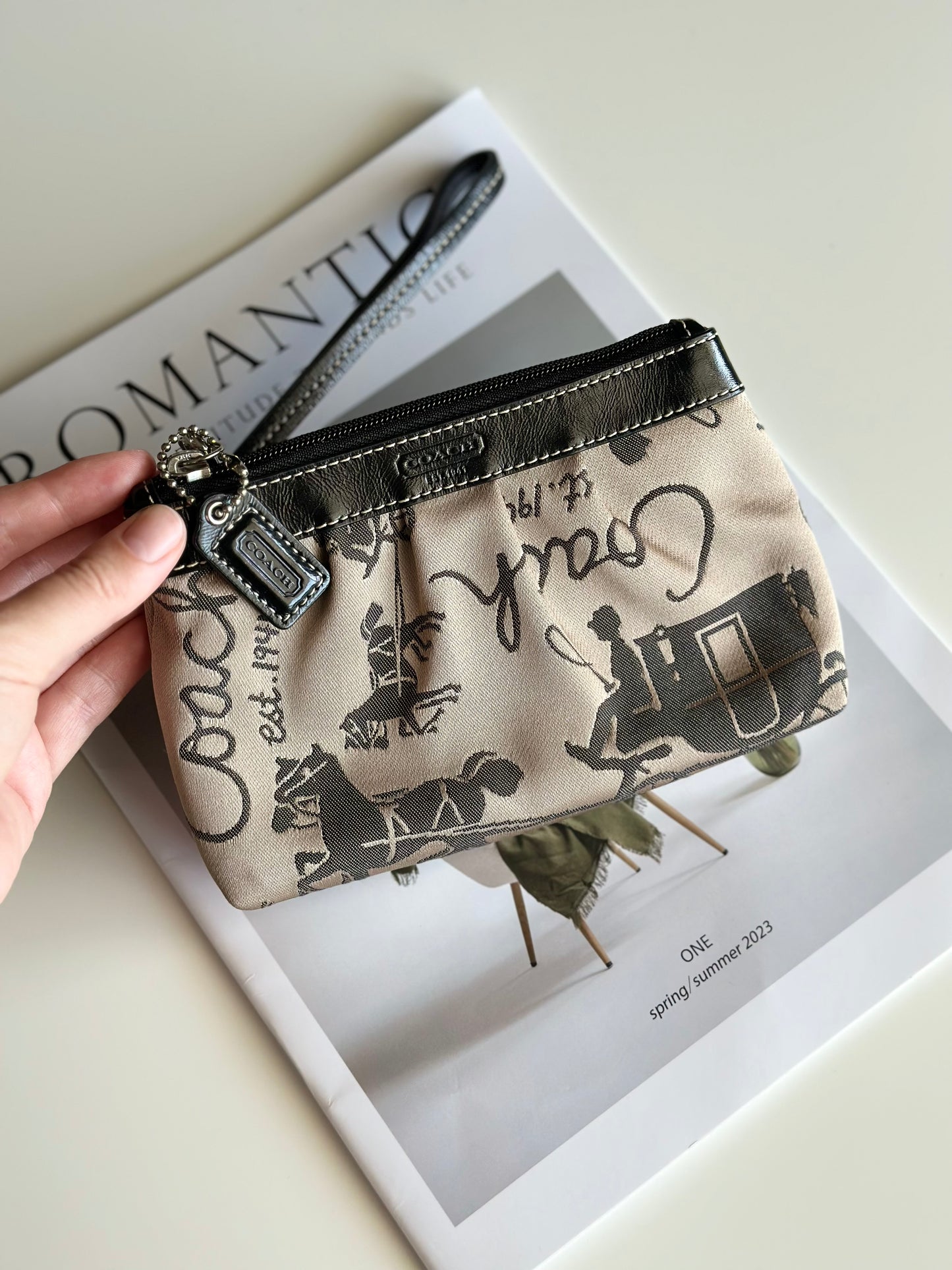 Vintage Coach wristlet