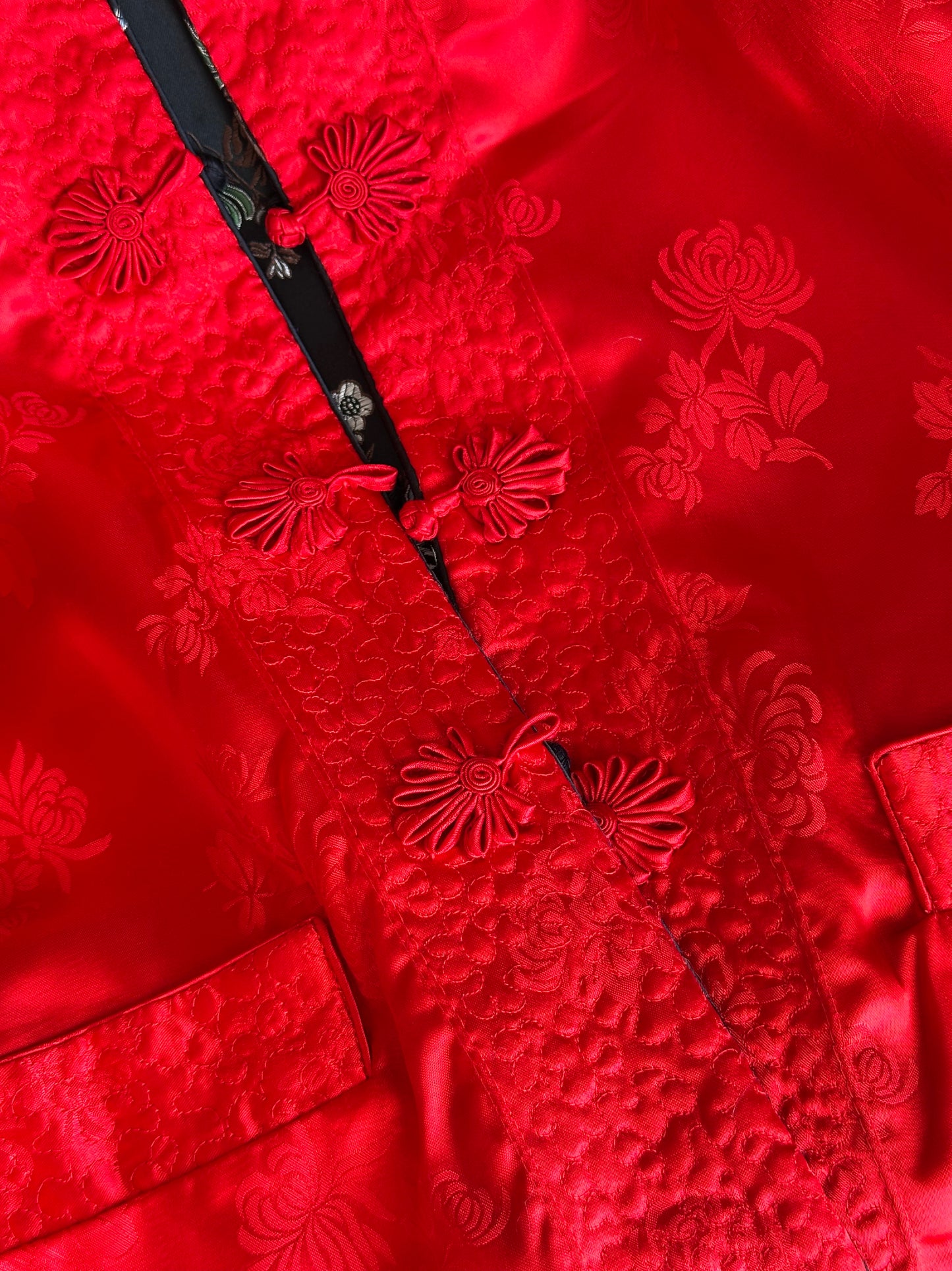 Stunning vintage silk reversible Asian jacket