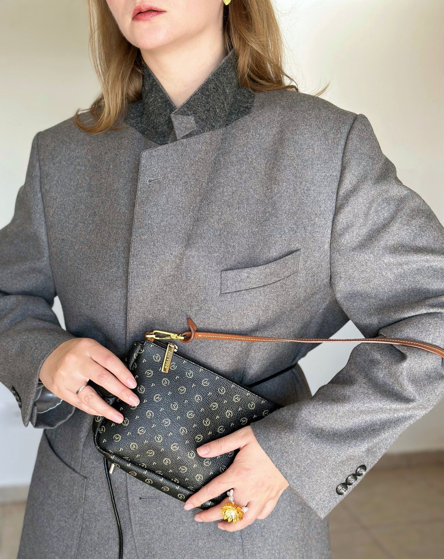 Incredible baguette bag by Pollini