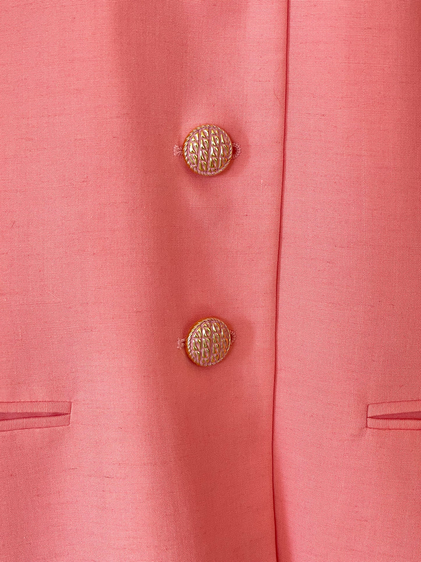 Vintage viscose/linen blazer in a beautiful coral shade