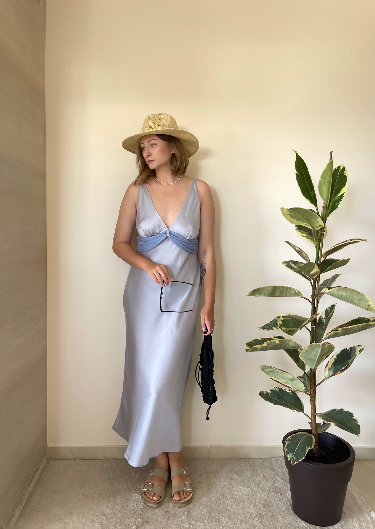 Amazing 100% silk slip dress