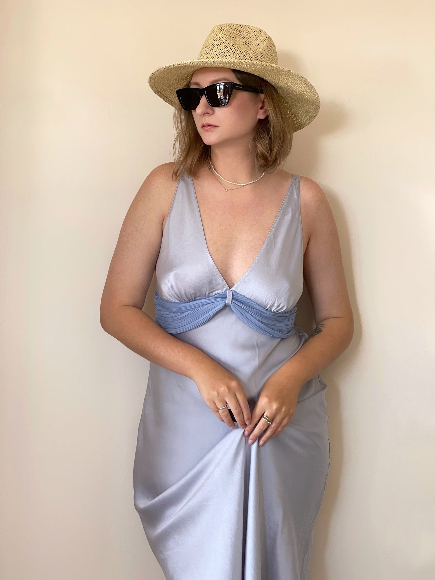 Amazing 100% silk slip dress