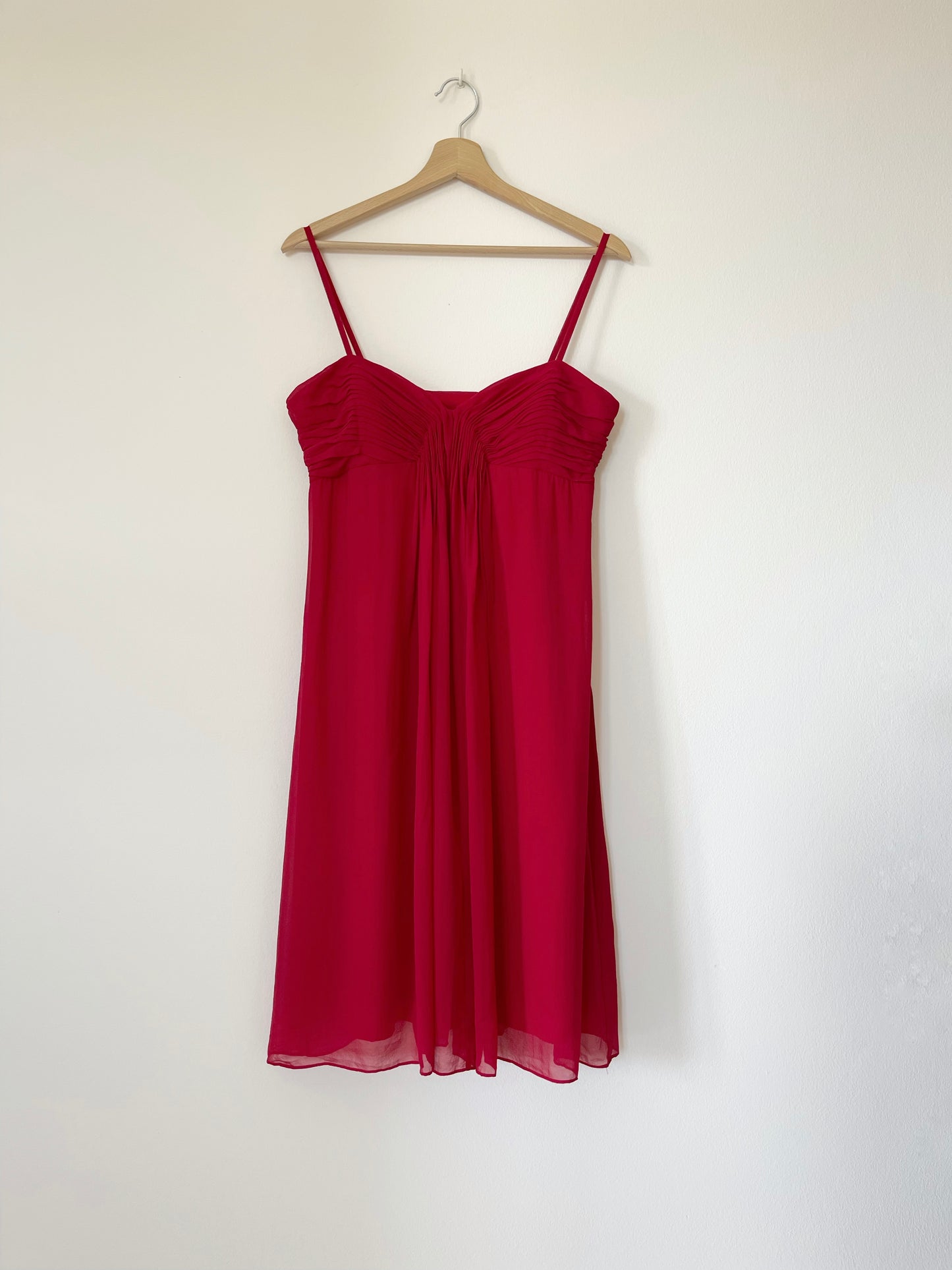 Vintage cocktail silk dress by French brand 1.2.3 Paris