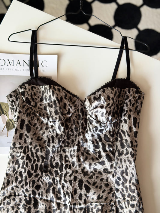 Chic Kookai slip satin leo dress