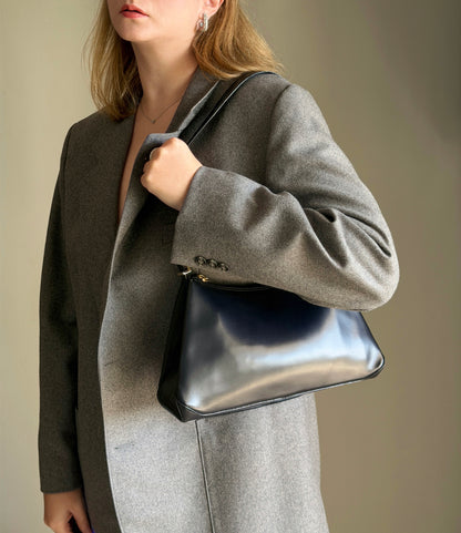 Classic vintage leather bag (made in Italy)