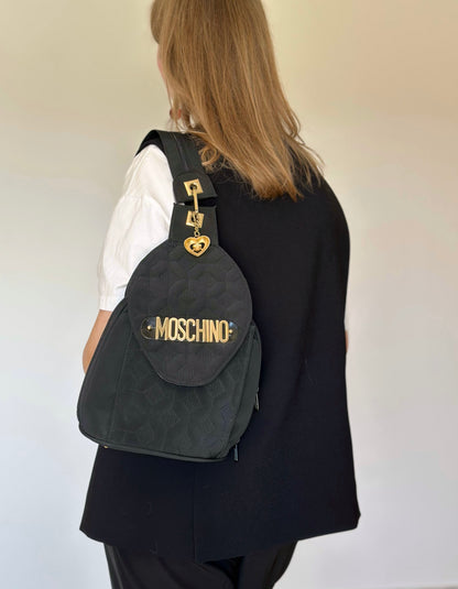 Charming vintage nylon backpack by Moschino