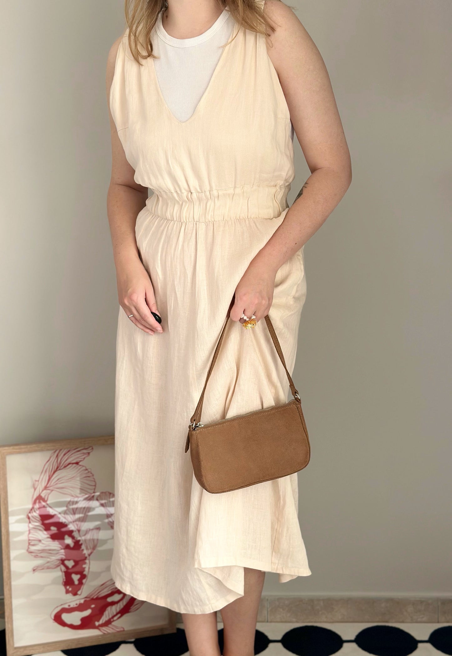 Effortless and airy linen sundress