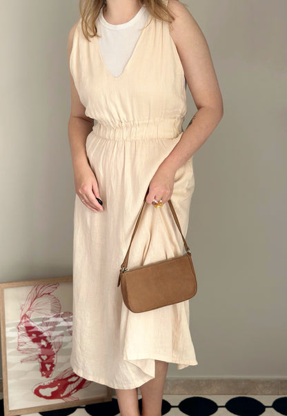 Effortless and airy linen sundress
