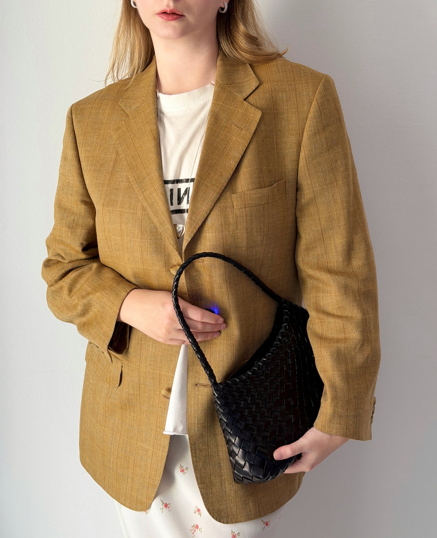 Vintage blazer DAKS in a rich mustard tone