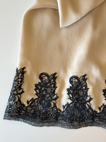Elegant vintage slip silk dress