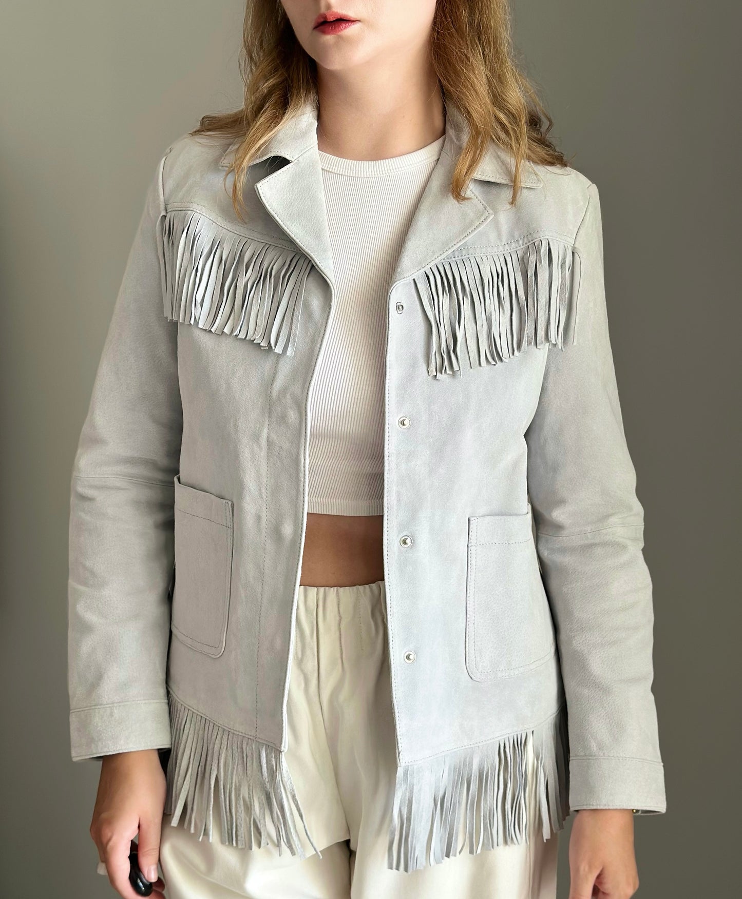 Limited Edition suede jacket with fringing by Reclaimed Vintage