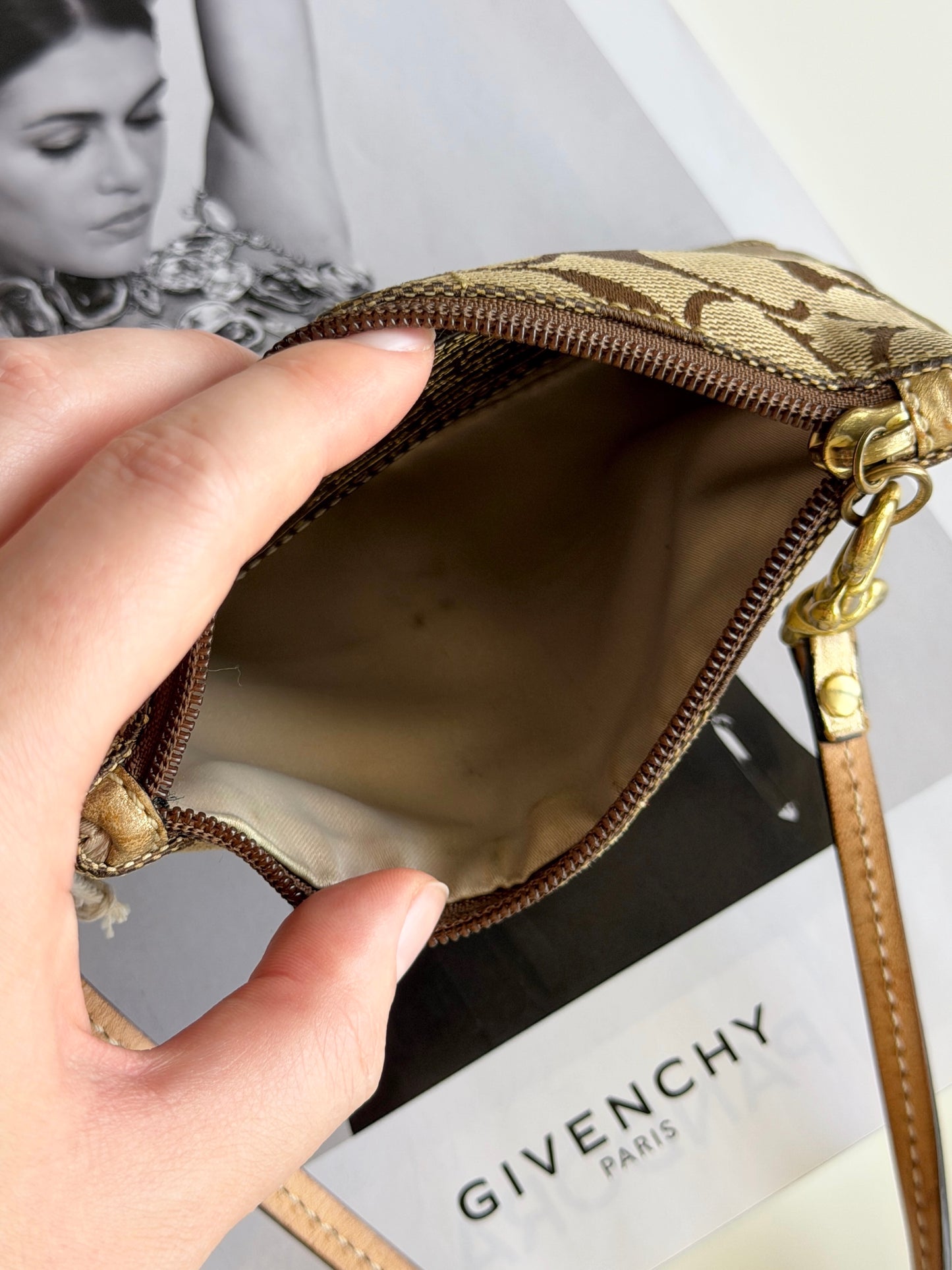 Vintage Coach mini wristlet