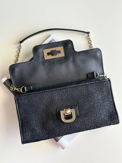 Sophisticated vintage DKNY clutch/shoulder bag