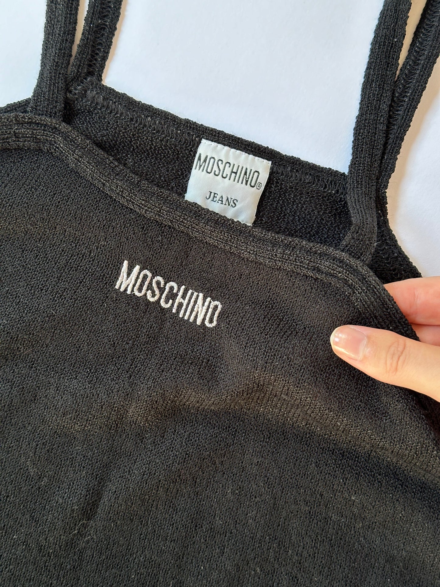 Vintage Moschino black knitted top