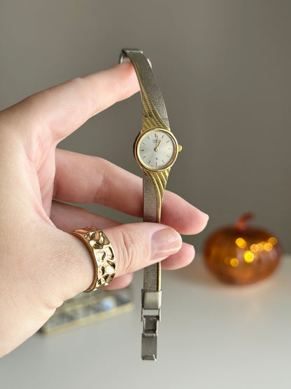 Stunning vintage two-tone watch Citizen