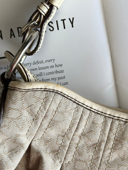 Classic late 90s/Y2K hobo beige bag by DKNY