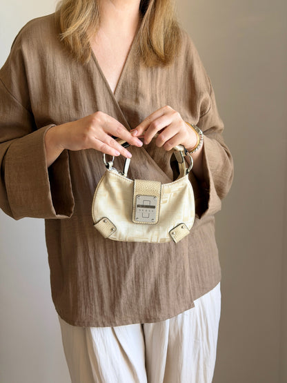 Vintage Guess mini cream bag