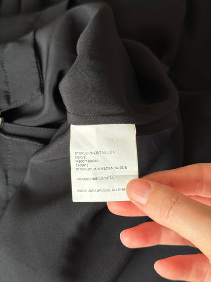 Vintage black silk dress by Acne Studios (2000s)