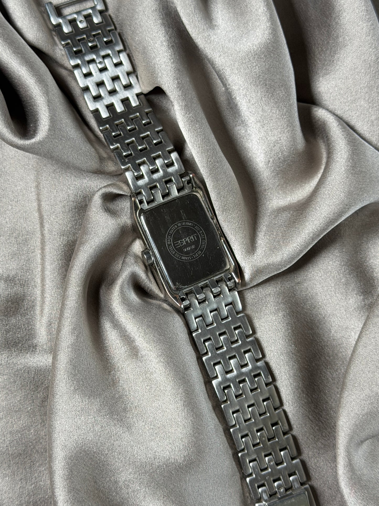 Amazing silver-tone tank watch Esprit