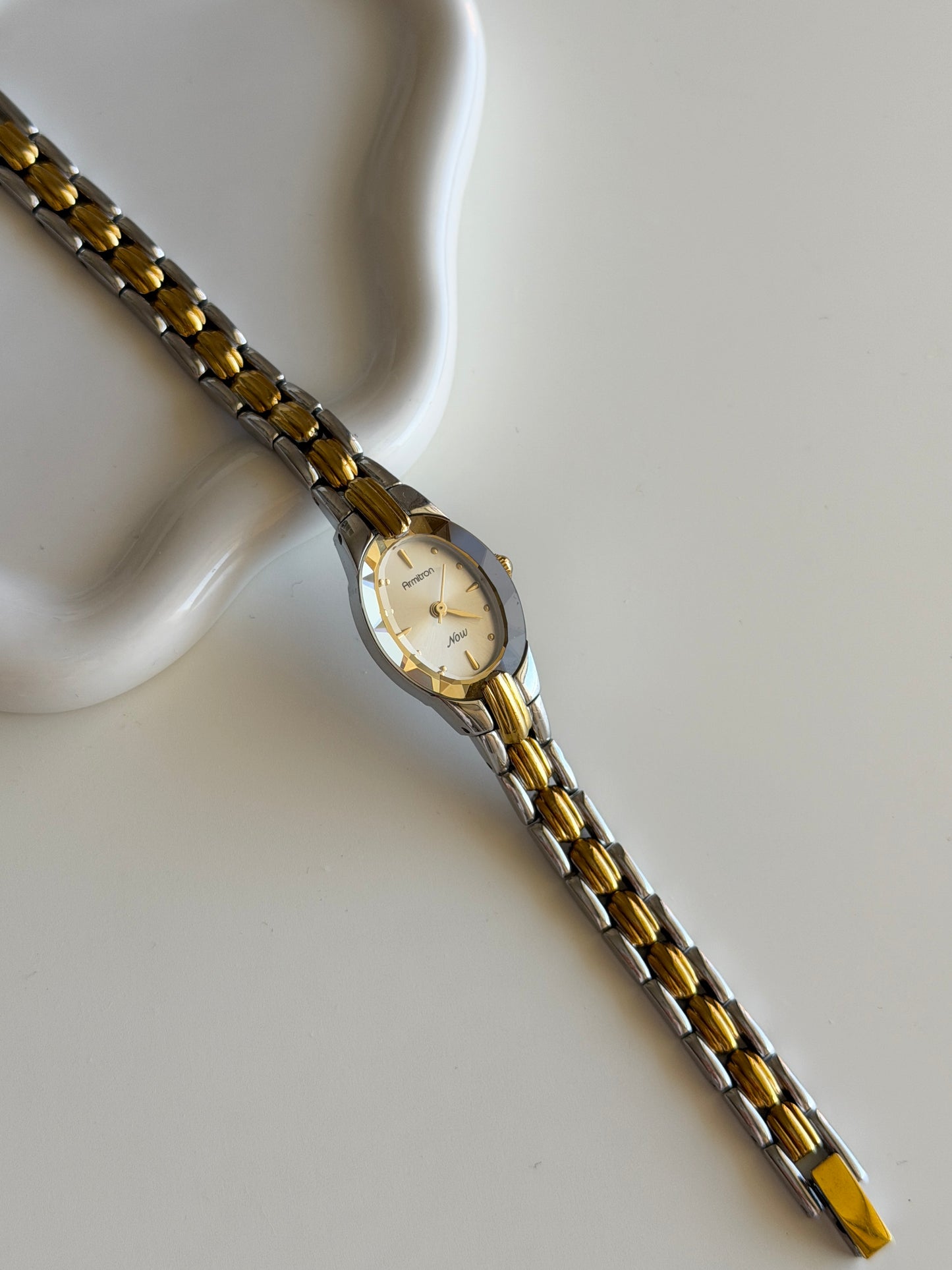 Vintage Armitron Now watch in a sleek two-tone finish