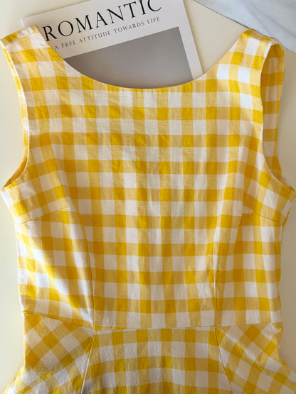 Vintage sleeveless cotton dress
