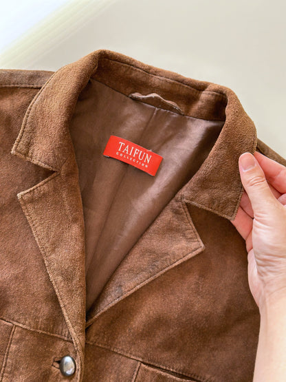 Vintage 100% suede brown jacket