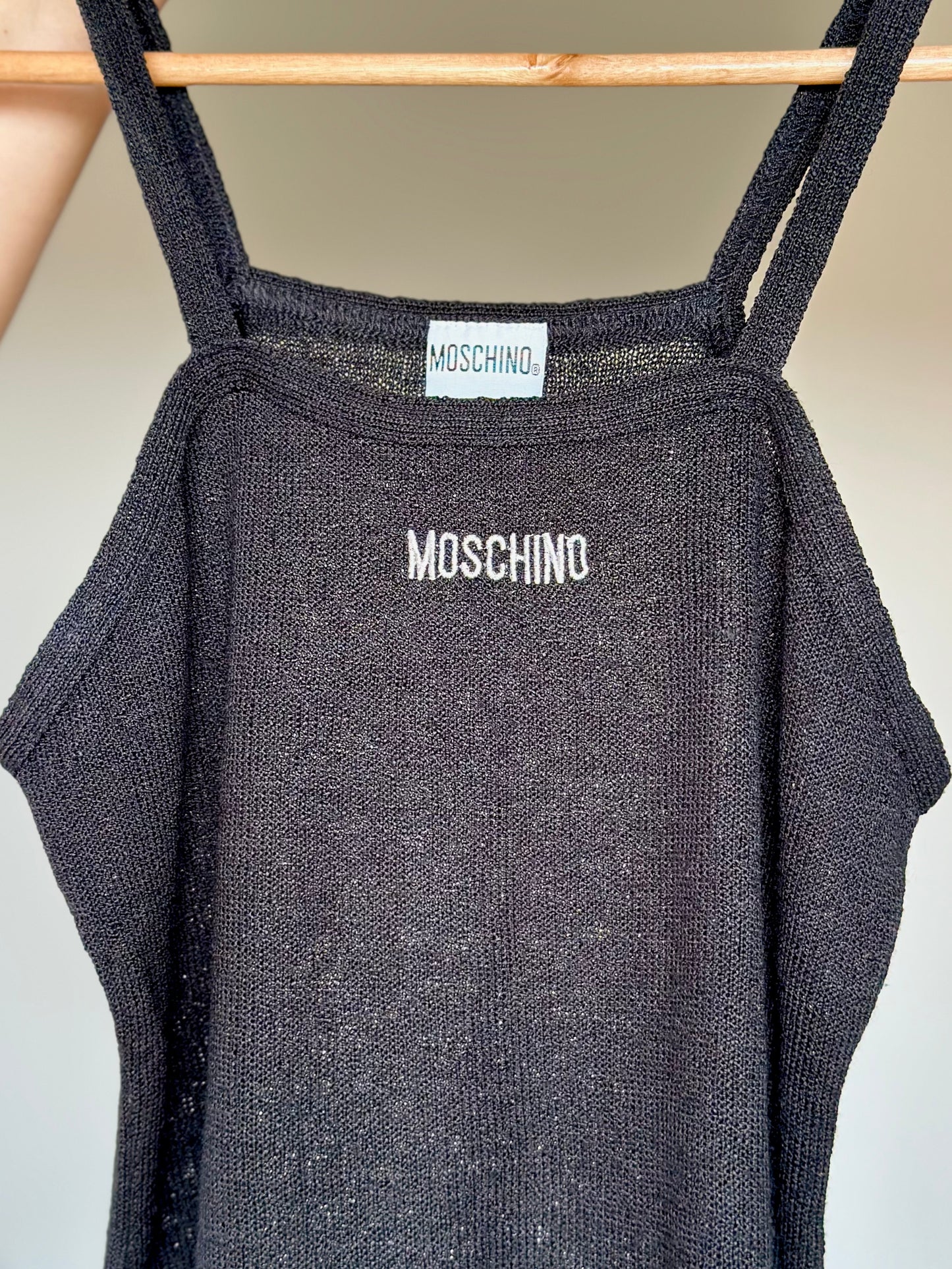 Vintage Moschino black knitted top