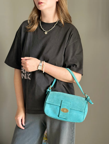 Lovely vintage suede shoulder bag