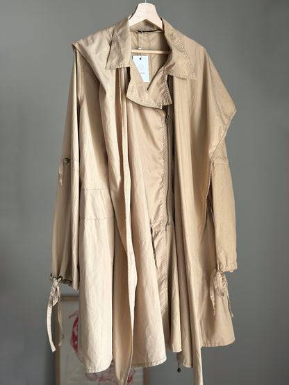 Statement beige trench coat