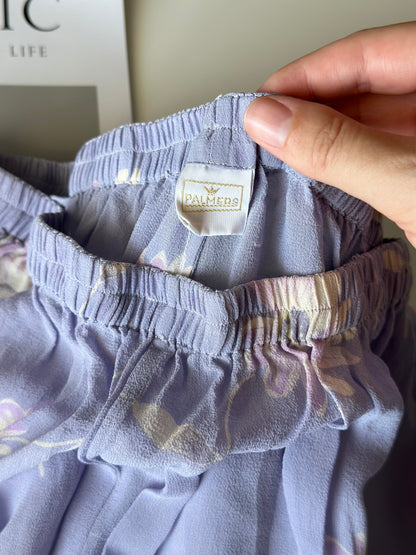 Romantic vintage loungewear silk set by Palmers