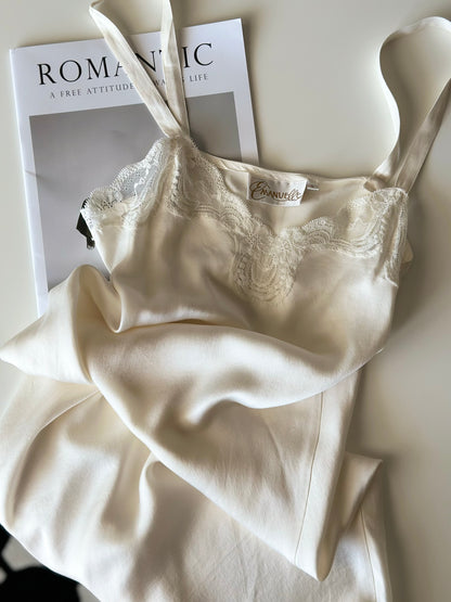 Romantic vintage silk camisole by Emanuelle