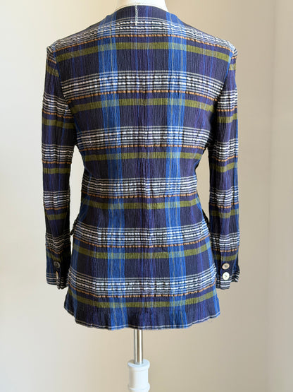 Rare Japanese vintage plaid blazer