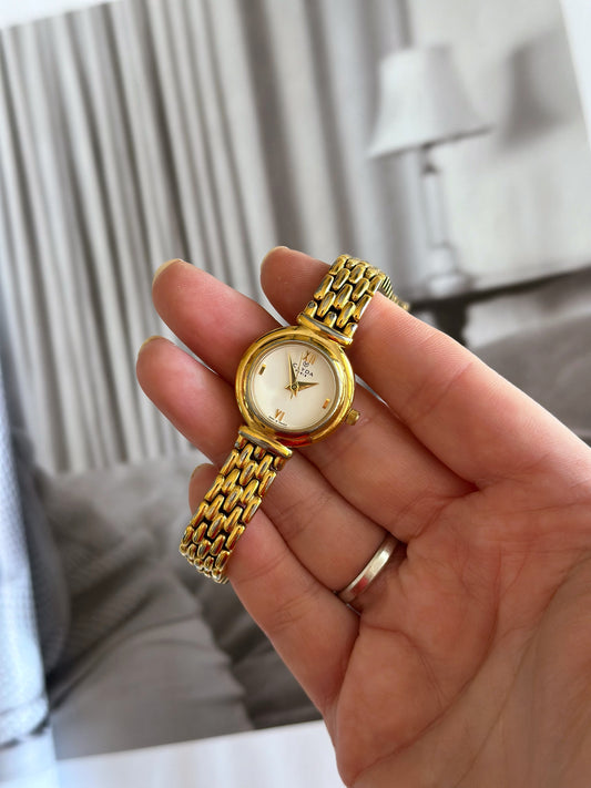 Beautiful vintage gold-tone watch Clyda (French brand) ✨