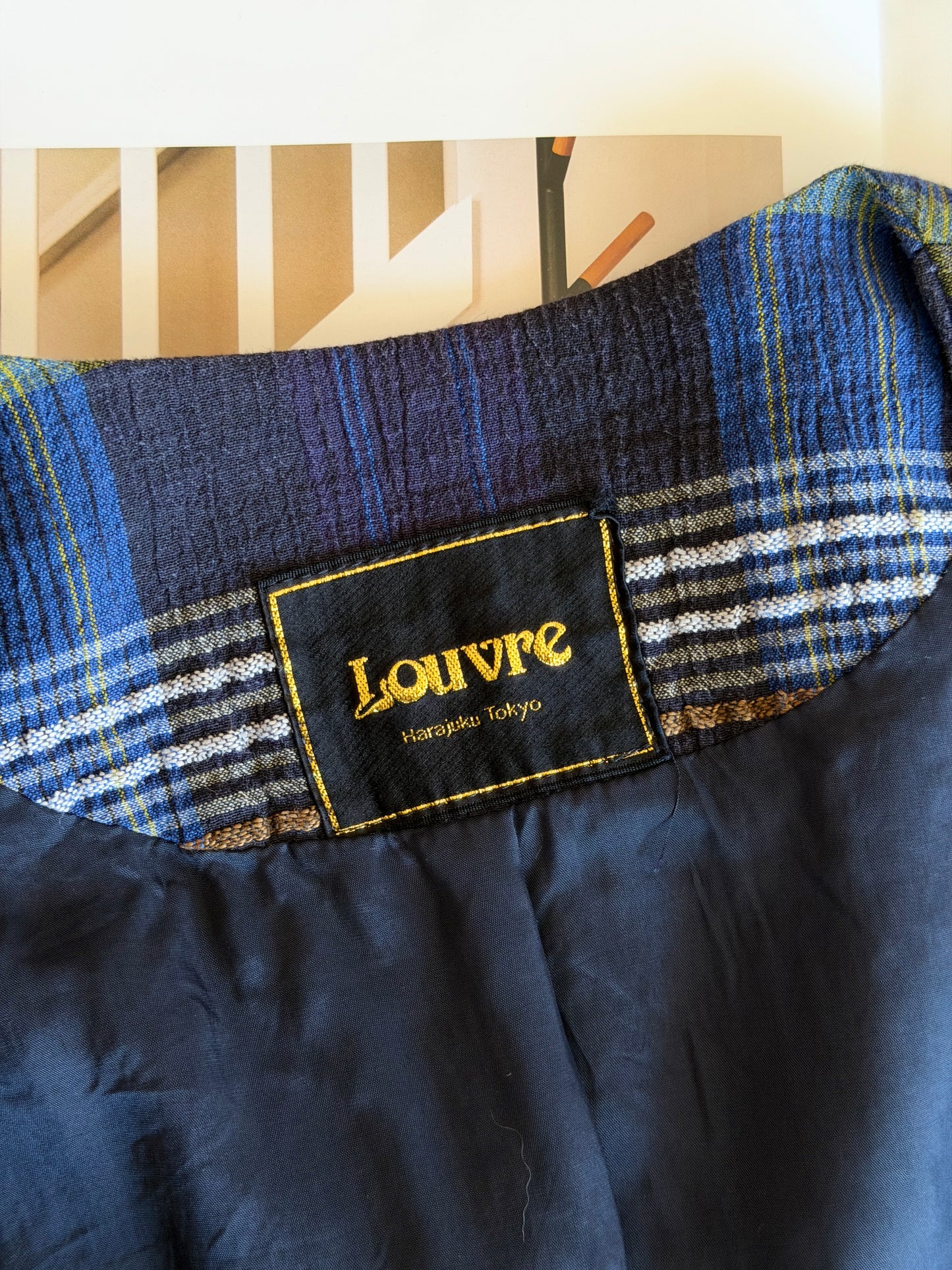 Rare Japanese vintage plaid blazer