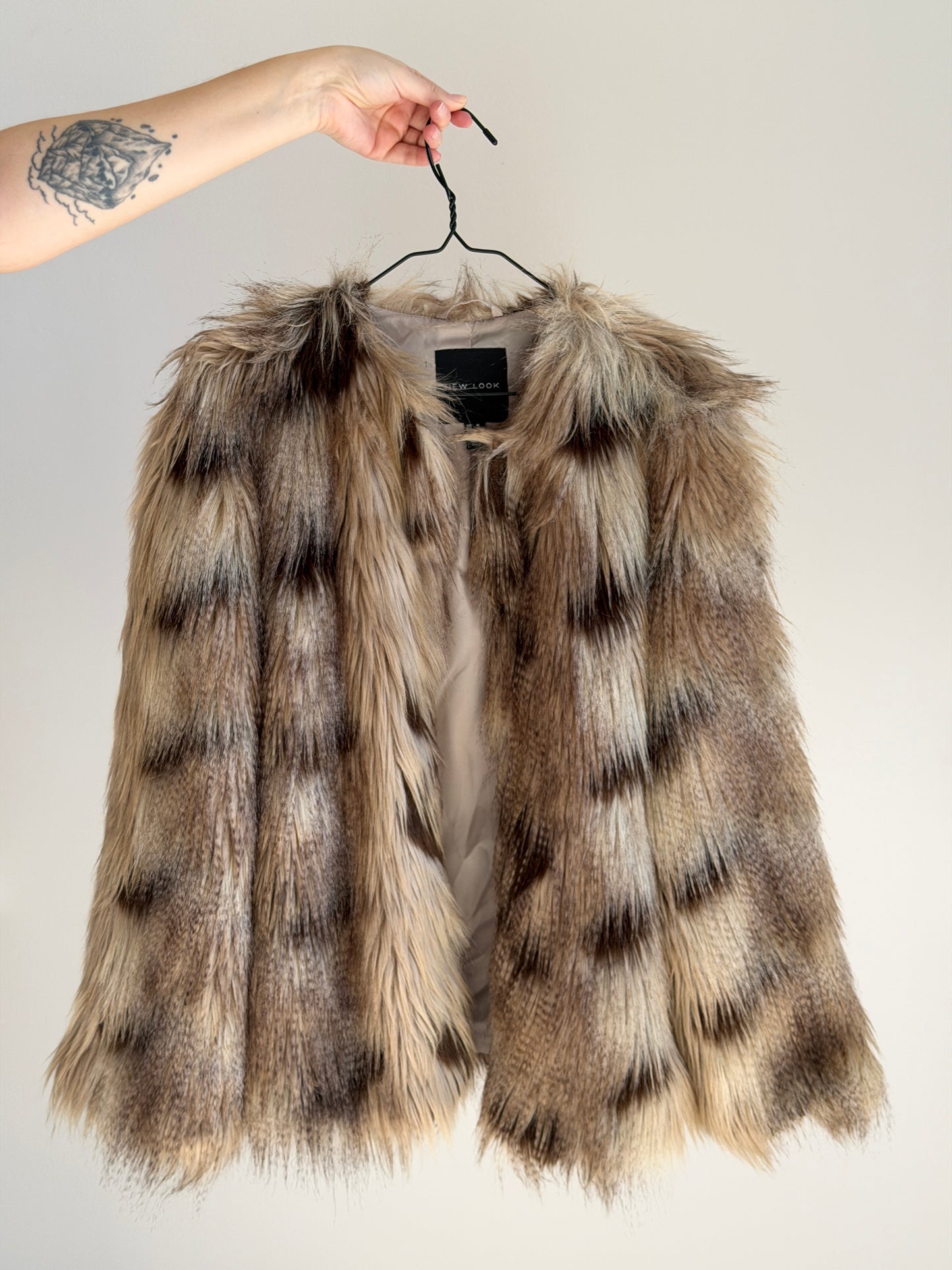 Stylish faux fur jacket