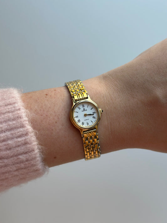 Beautiful vintage classic gold-tone watch Lorus