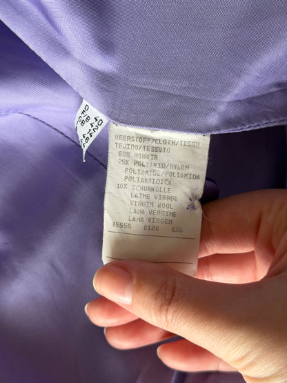 Statement mohair blend lilac jacket