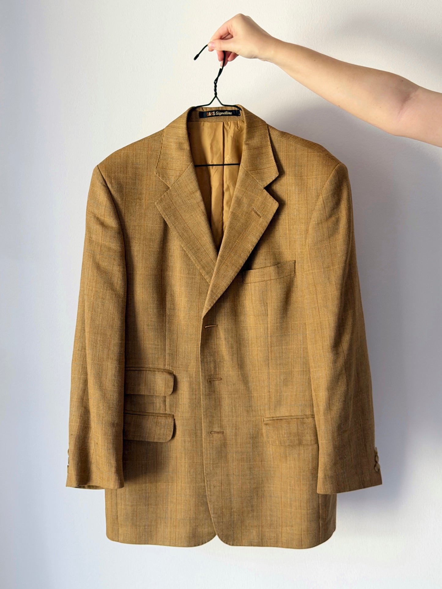 Vintage blazer DAKS in a rich mustard tone