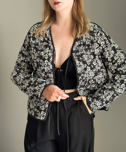Standout quilted two-sided jacket